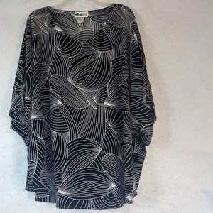 Black and White Women's Blouse